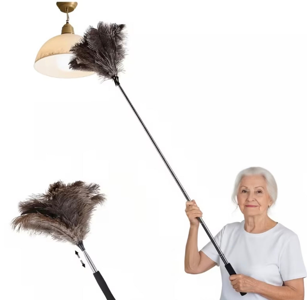 44 Inch Extendable Ostrich Feather Duster