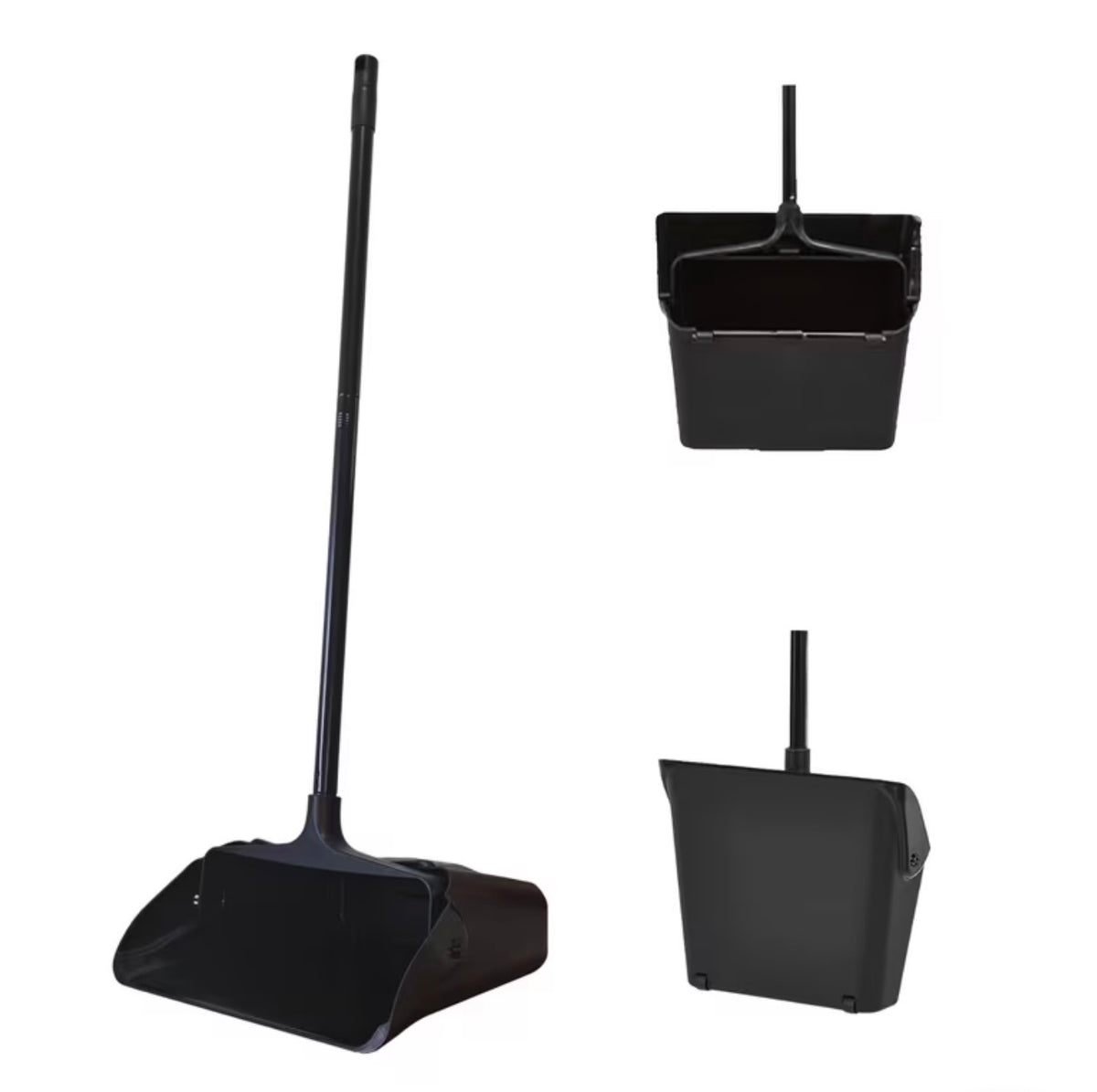 Heavy Duty Dustpan for Hard Floor, Long Handled UprightRotatable Foldable Dust Pan, for Home Kitchen Living Room Bedroom, Precision Edge & Hanging Hook, Durable Efficient Fast Cleaning