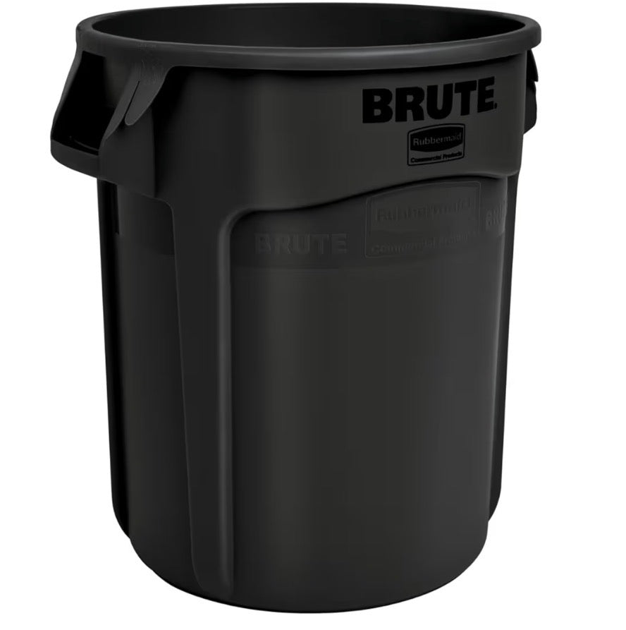 Rubbermaid Commercial Products BRUTE Heavy-Duty Round Trash/Garbage Container,Black, for Landscapers/Construction Sites/Restaurants/Back of House/Offices/Warehouses/Commercial Environments