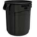 Rubbermaid Commercial Products BRUTE Heavy-Duty Round Trash/Garbage Container,Black, for Landscapers/Construction Sites/Restaurants/Back of House/Offices/Warehouses/Commercial Environments