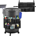 Cleaning Tool Organizer, Heavy Duty Caddy Hangs on Trash Can, Large Capacity Pouch for Cleaning Supplies