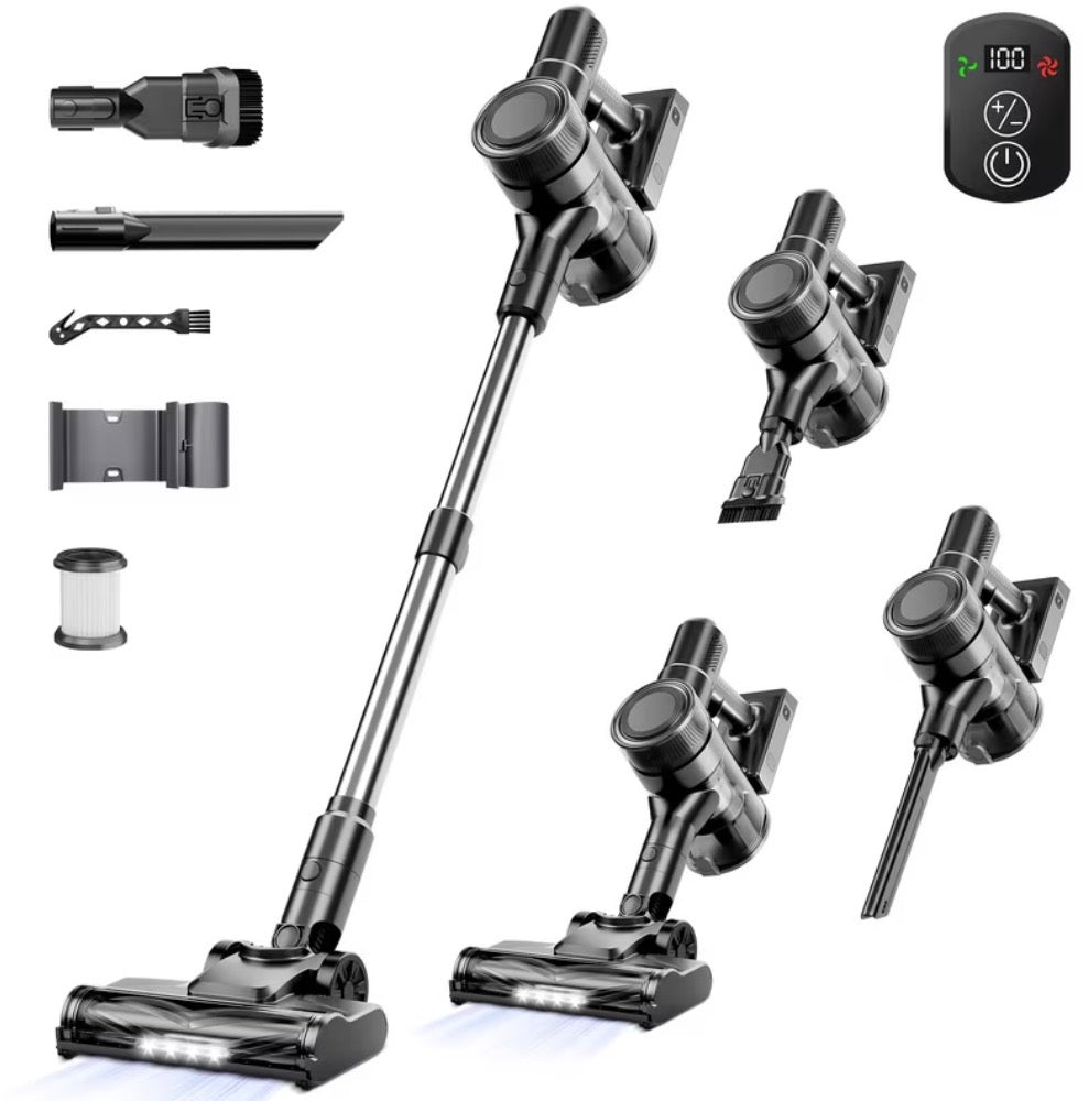 Single-Unit, Wireless 55Kpa Powerful Stick Vacuum, Lightweight Household Cleaner, Home Essential for Housekeeping, Wireless Vacuum for Hardwood Carpet/Floor/Pet Hair