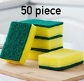 50pcs Multi-Purpose Cleaning Sponges - Non-Stick, Oil Resistant Dual-Sided Cleaning
