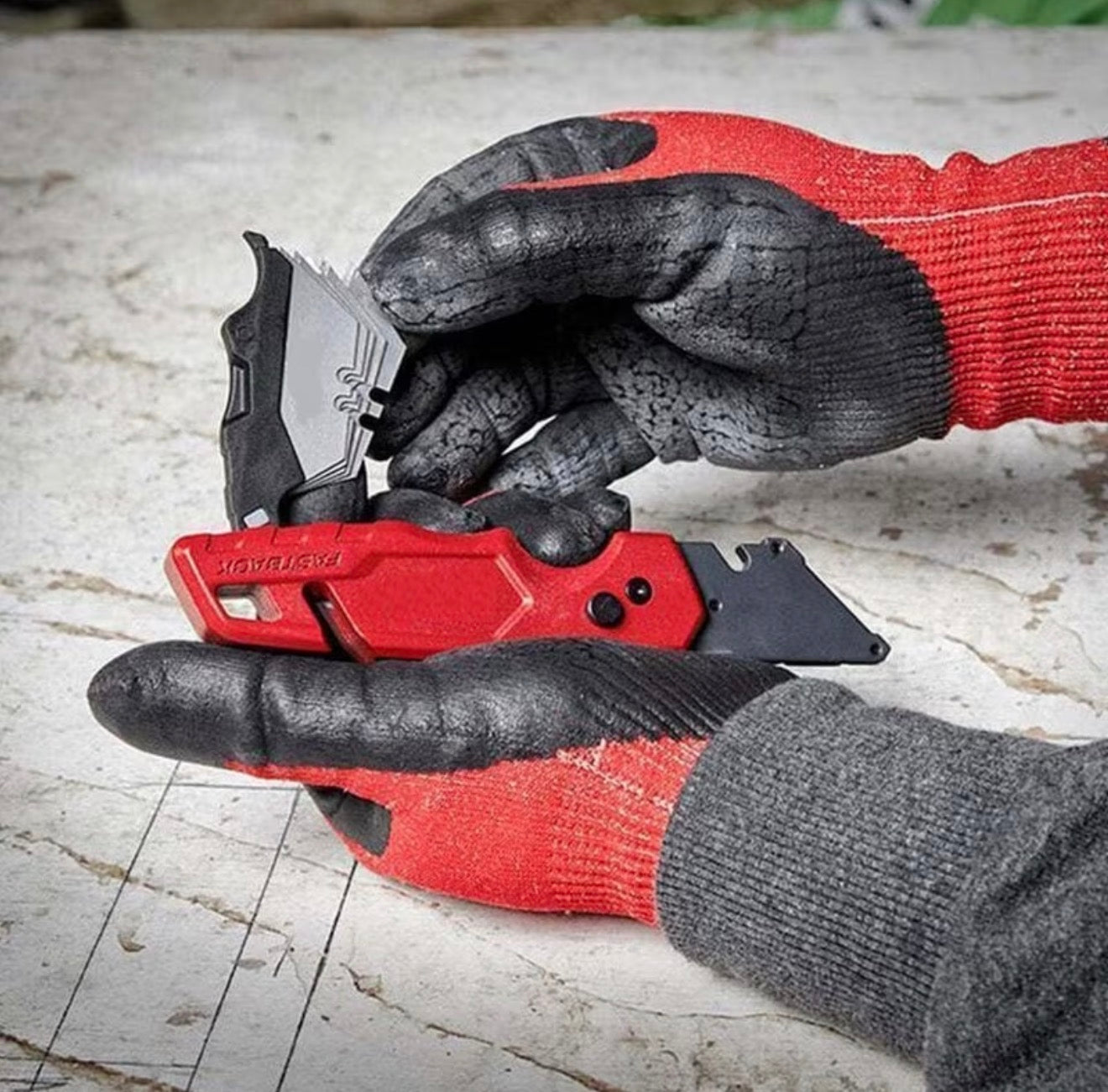 Milwaukee FASTBACK Durable Folding Utility Knife w/Blade Storage