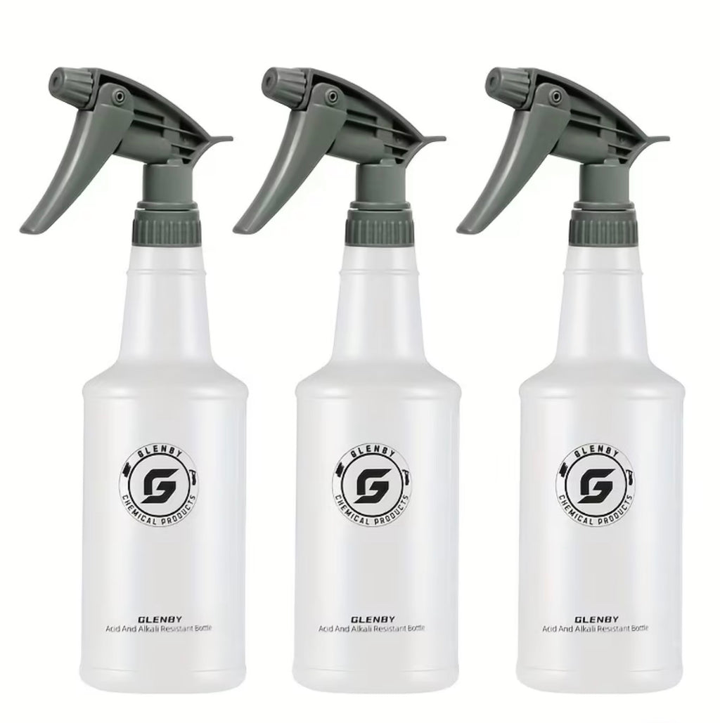 1/2/3pcs Heavy-Duty Refillable Spray Bottles with Adjustable Nozzle - 26oz/770ml Large Capacity, Leakproof & Non-Toxic - for Cleaning