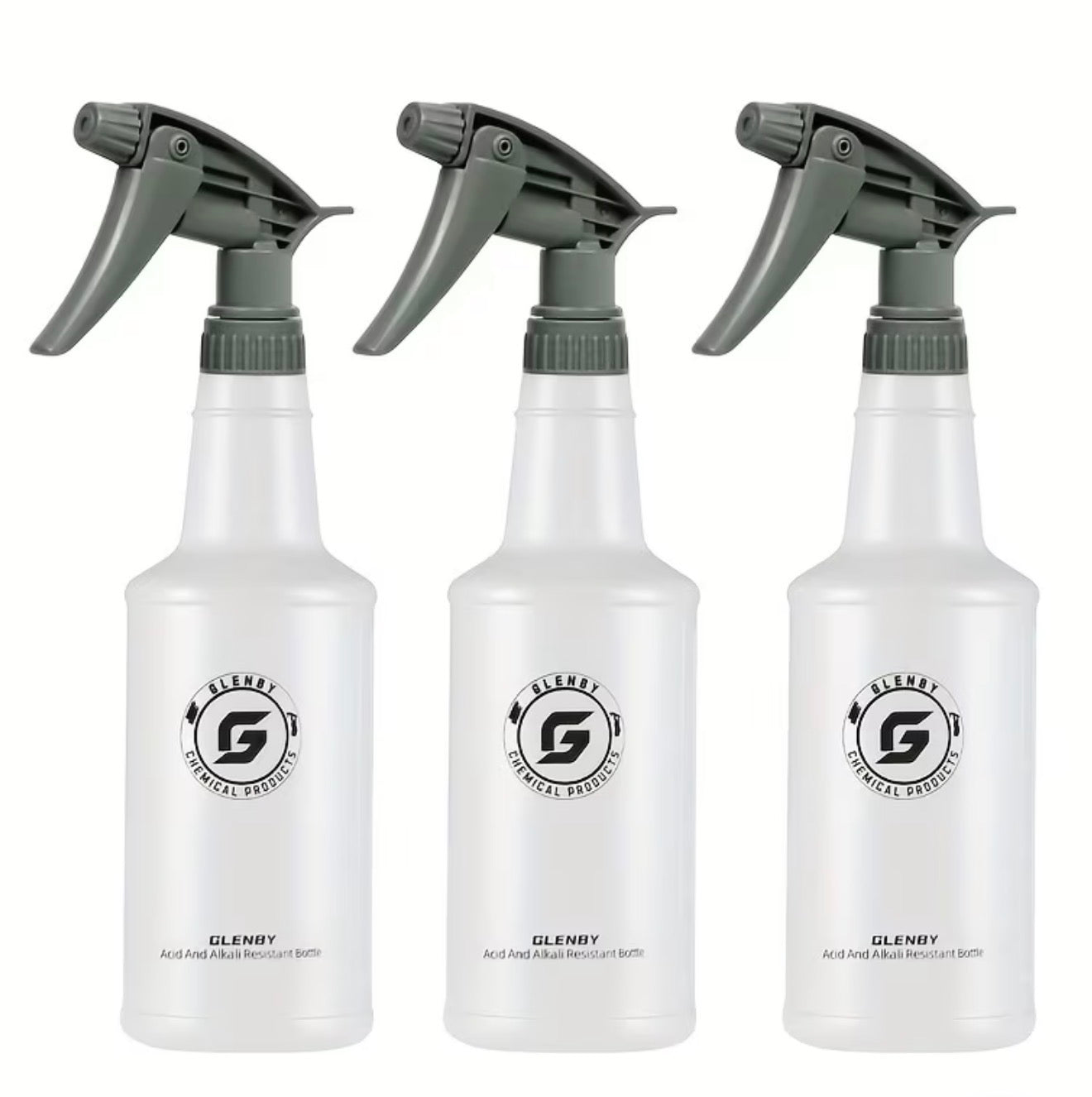1/2/3pcs Heavy-Duty Refillable Spray Bottles with Adjustable Nozzle - 26oz/770ml Large Capacity, Leakproof & Non-Toxic - for Cleaning