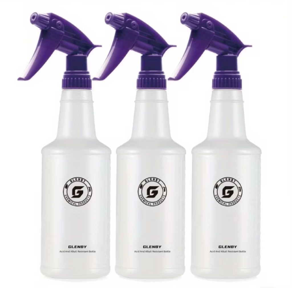 1/2/3pcs Heavy-Duty Refillable Spray Bottles with Adjustable Nozzle - 26oz/770ml Large Capacity, Leakproof & Non-Toxic