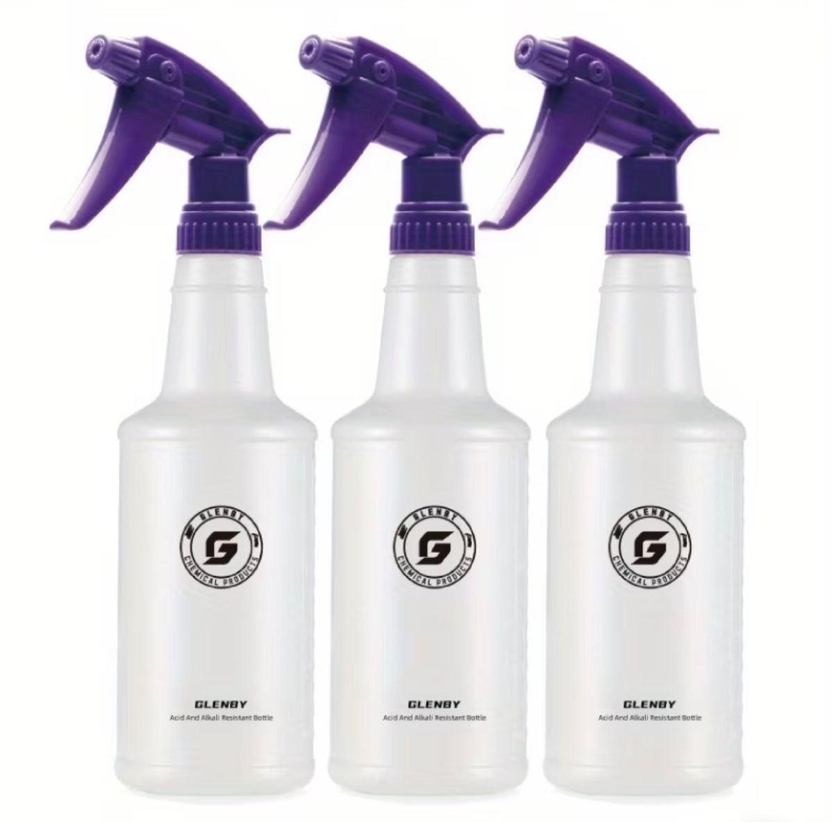 1/2/3pcs Heavy-Duty Refillable Spray Bottles with Adjustable Nozzle - 26oz/770ml Large Capacity, Leakproof & Non-Toxic